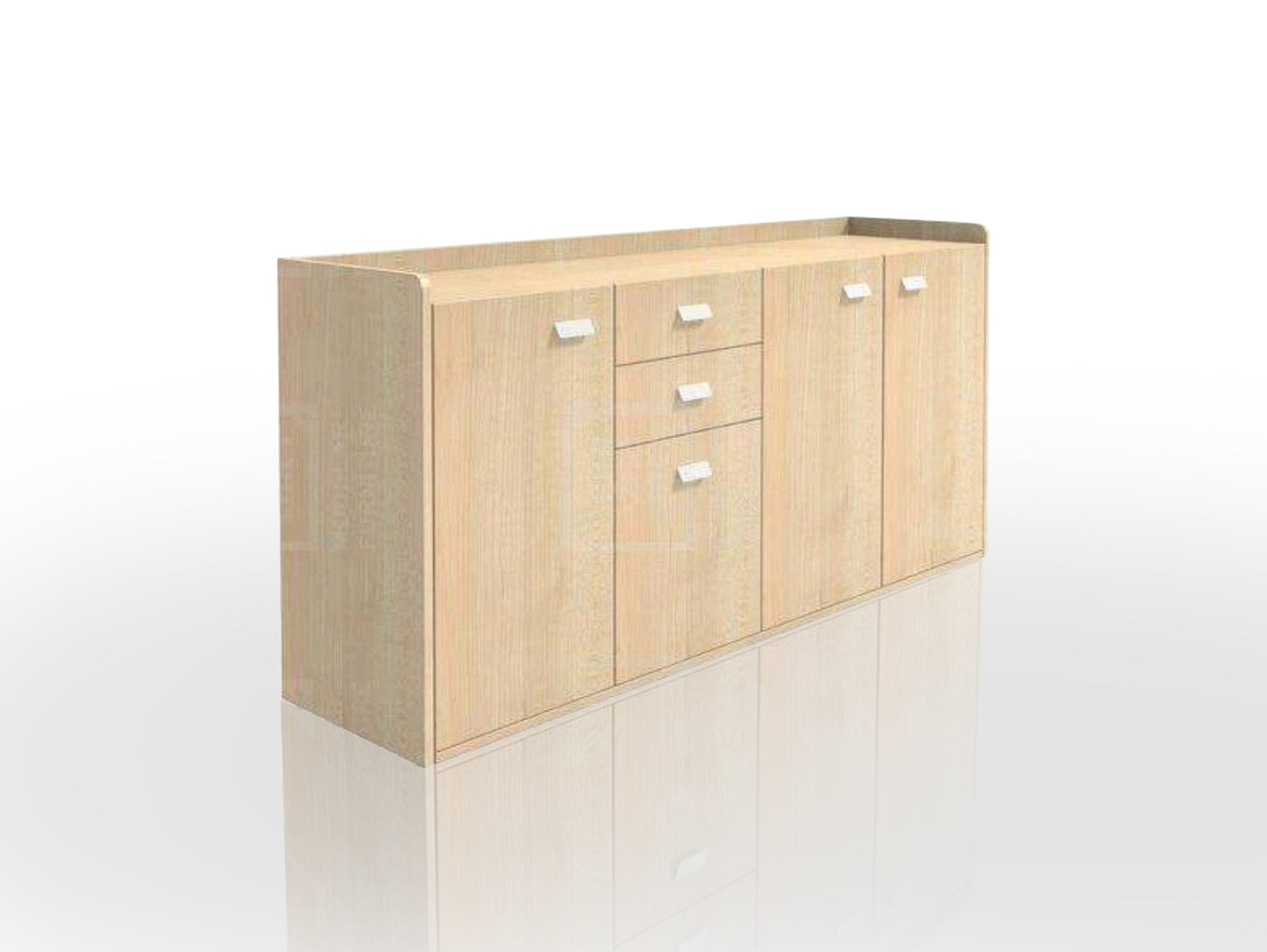 Wooden Office Storage Drawer I Storage Cabinet I 3 Doors - Finss
