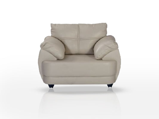 Finss Off White One Seater Sofa I Homes & Office I Leatherette