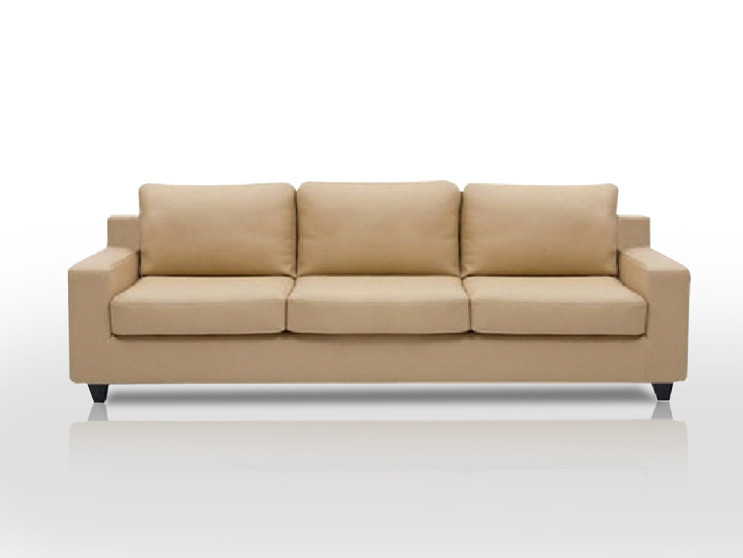 Three Seater Of Brown Sofa I Office, Homes I Finss Furniture