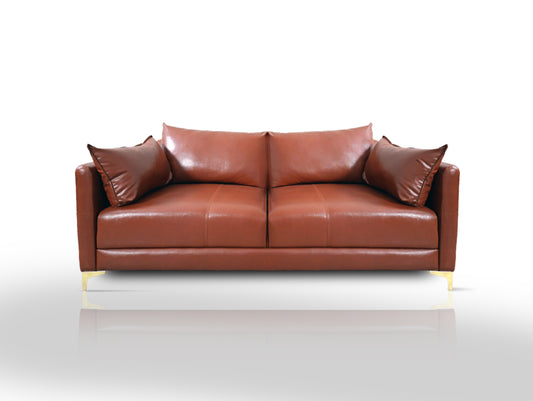 Finss Furniture I Leatherette I 3 Seater Sofa I Colour Brown