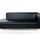 Finss Furniture Black Leather Show Room Office Sofa I Colour Black I Leatherette I L Shape