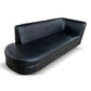 Finss Furniture Black Leather Show Room Office Sofa I Colour Black I Leatherette I L Shape