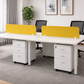 Modular Office Workstation 4 Seater with Drawer Storage & Privacy Screen